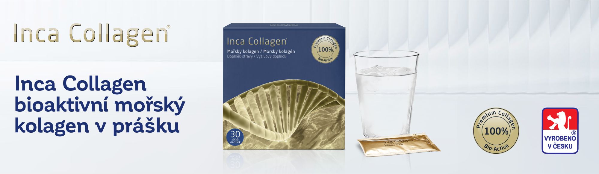 Obrázek INCA COLLAGEN Bioaktivní mořský kolagen v prášku 30 sáčků