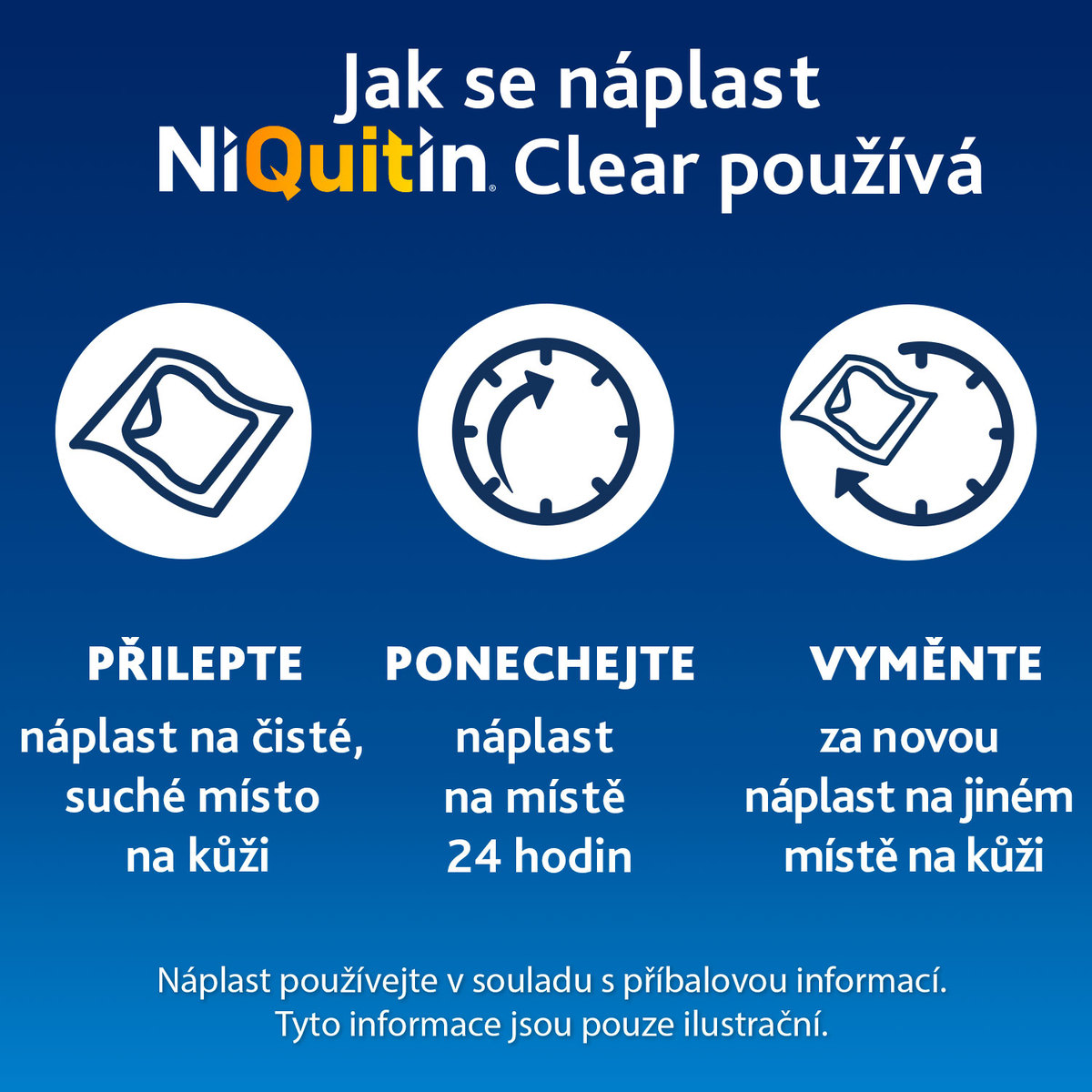 NIQUITIN Clear 21 mg 7 ks náplastí - Lékárna.cz