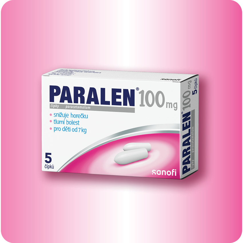 Obrázek PARALEN pro děti 100 mg 5 čípků (17)