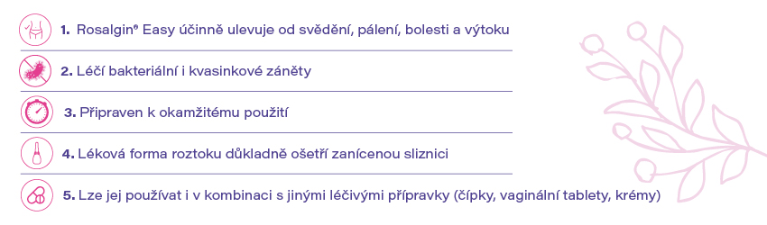 Obrázek ROSALGIN Easy vaginální roztok 140 mg 5x 140 ml (2)