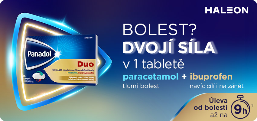 Obrázek PANADOL DUO 500mg/200mg 20 tablet