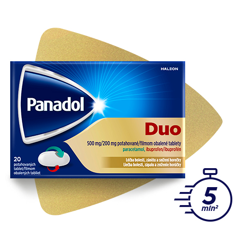 Obrázek PANADOL DUO 500mg/200mg 20 tablet (2)