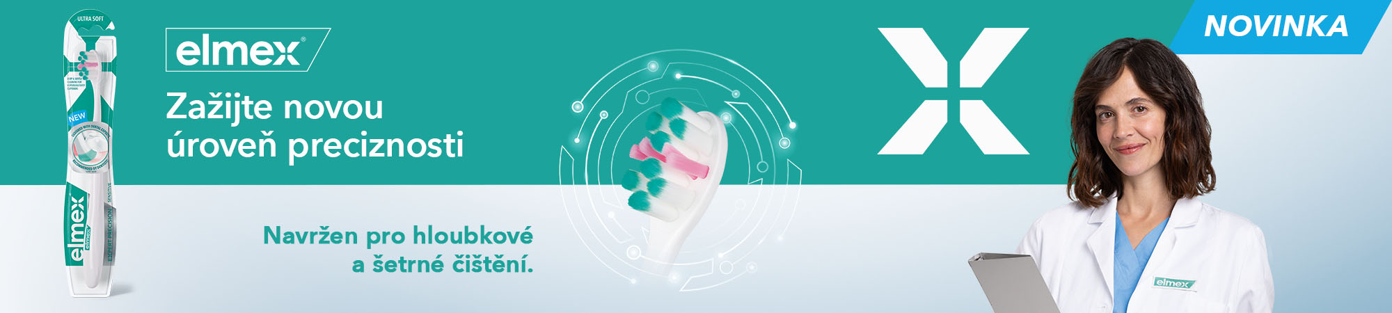 Obrázek ELMEX Sensitive Expert Precision Zubní kartáček Ultra soft 1 kus