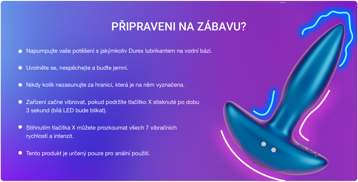 Obrázek DUREX Plax vibrační anální kolík (5)