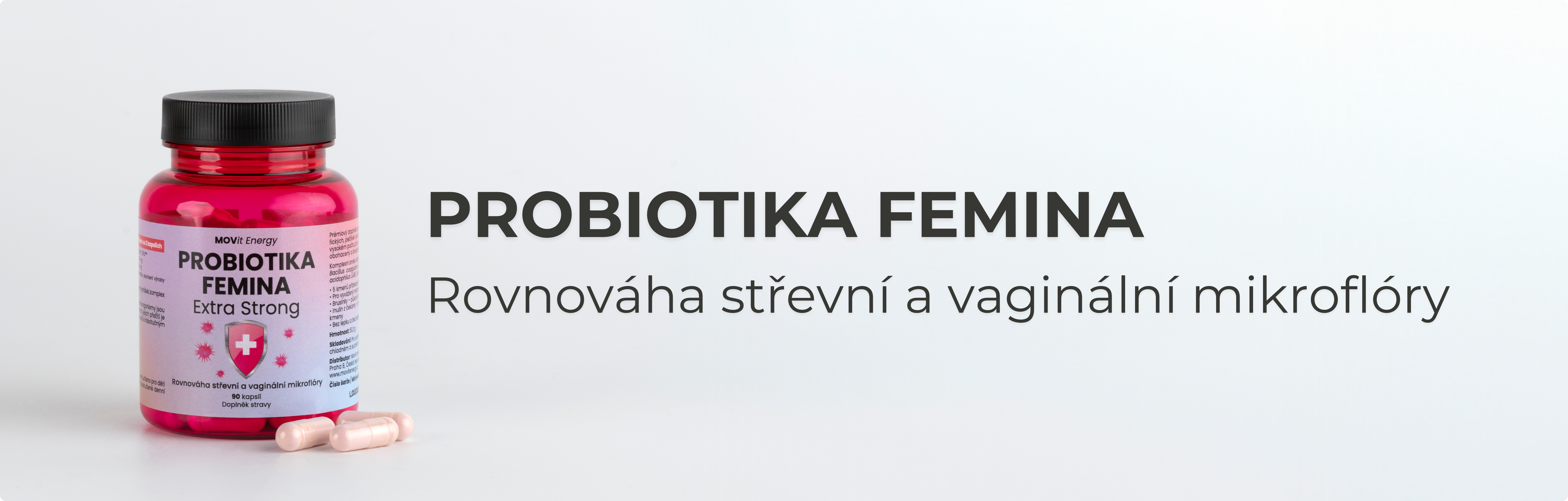 Obrázek MOVIT ENERGY Probiotika femina extra strong 90 kapslí