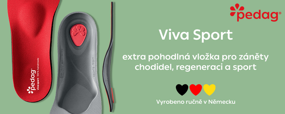 Obrázek PEDAG Viva sport vypolstrovaná ortopedická vložka tlumící nárazy 1 pár